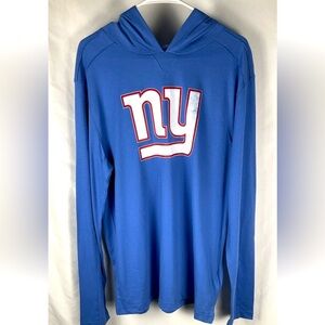 New York Giants Fanatics Mens Blue Large‎ Pullover Hoodie New With Tags NFL